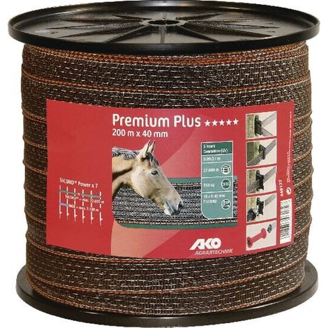 Cinta Topline Plus 40mm marr贸n AKO 449122