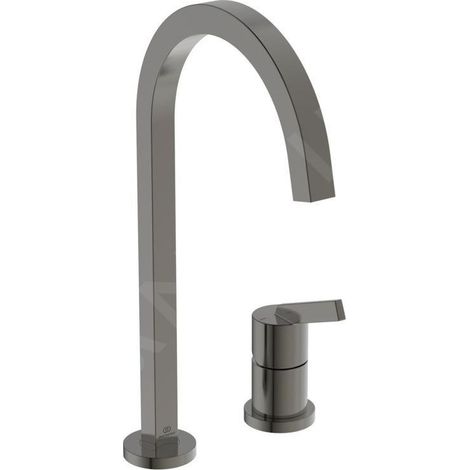 Ideal Standard Gusto - Mitigeur d'évier, installation à 2 trous, gris magnétique BD423A5 (1/5)