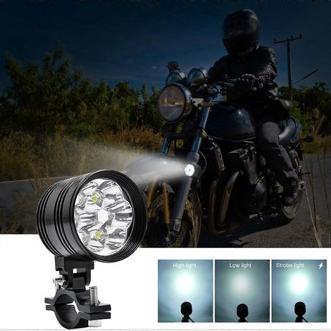 Stück superheller weißer 60-W-LED-Motorradscheinwerfer, wasserdicht, Spot-Scheinwerfer, Nebelscheinwerfer