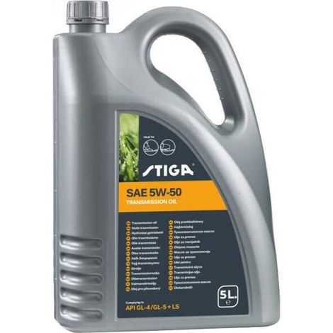 Aceite para engranajes Stiga para transmisiones hidrostáticas HST SAE 5W50 5L