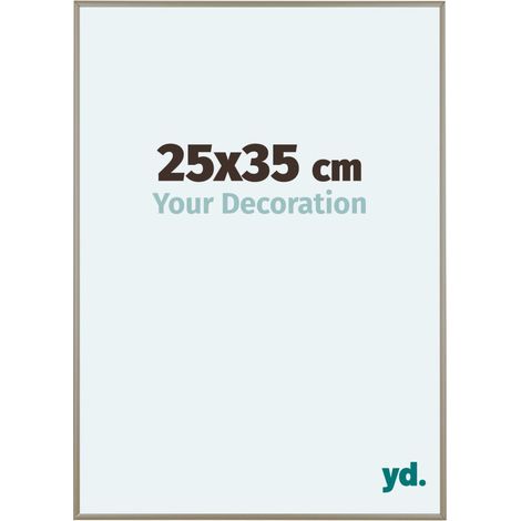 yd. - Cadre photo 25x35 - Champagne - Aluminium - Kent