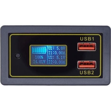 Testeur de capacité de batterie et d'accumulateur, chargeur USB, ZK-BC, 4,5 V-32 V (1/5)