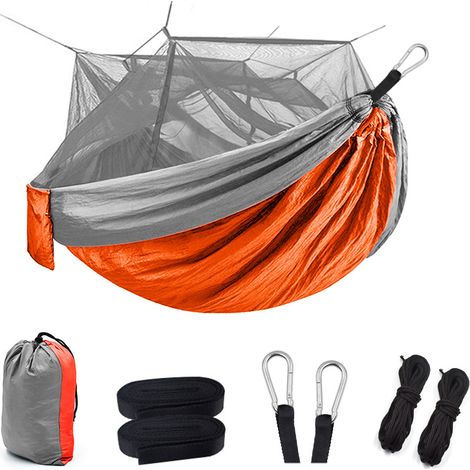 Filiyano-Hamac avec moustiquaire, hamac double de camping, moustiquaire, imperméable, portable et léger (1/5)