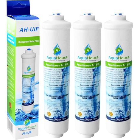 Filtre à eau pour réfrigérateur compatible avec Samsung LG Haier en utilisant uniquement des filtres externes (lot de 3) (1/5)