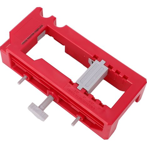 Gabarit charnière porte plastique réglable repère perçage serrure pour mortaisage 3 à 5 po long 1/4 à 5/8 po épais (1/5)