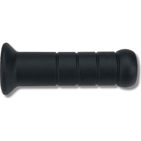 Domino-Griffe im Piaggio-Stil für Roller (22+25 mm, 122 mm lang) OHNE Loch, schwarz (1/2)