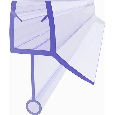 SIRHONA Joint de Porte de Douche Joint D'étanchéité Adapté Pour 6 mm / 7 mm D'épaisseur de Verre  Joint en Caoutchouc Joint de Douche en PVC 120cm