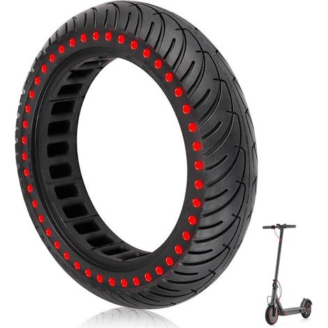 Pneu plein tubeless 8,5 pouces - Xiaomi M365, 1S, Pro2 - Rouge (1/5)