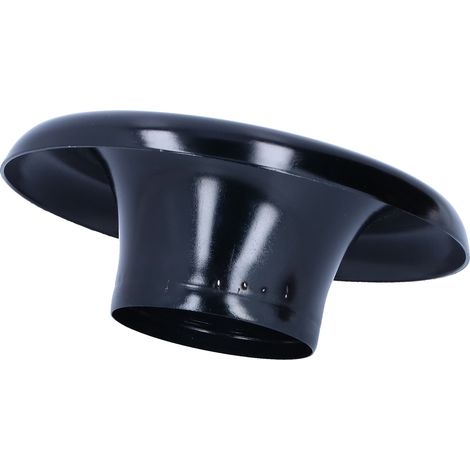 Entonnoir d'admission d'air froid 3,5 pouces, adaptateur de corne de turbo en aluminium CNC, accessoire de modification auto noir (1/5)