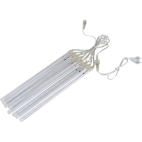 Wasserdichte LED-Lichterkette mit SMD2835-LEDs, 8 Röhren, 30 cm, blau, US-Stecker, für die Weihnachtsdekoration im Außenbereich (1/5)