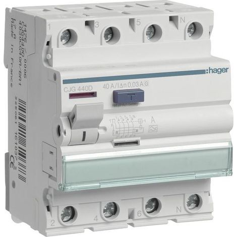 Interruttore differenziale Hager blu 40 ampere 30 mA