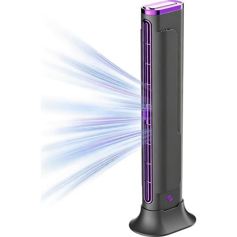 Petit Climatiseur Pour La Chambre - mini tour sans pales rechargeable par USB,Climatiseur De Voiture,pour bureau maison voiture camping extérieur intérieur voyage camping-car garage dortoir (1/5)