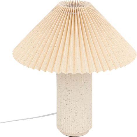 Lampe à Poser en Porcelaine "Talya" 38cm Beige (1/5)