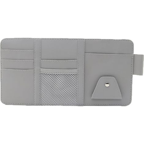 Organisateur de pare-soleil de voiture multifonctionnel avec porte-stylo et porte-billets, solution de rangement pratique et polyvalente pour vos accessoires de voiture (1/5)