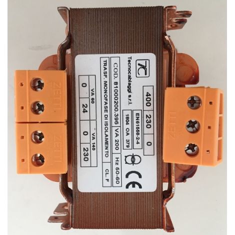 Trasformatore 400 V a 230/24 V (TC1)