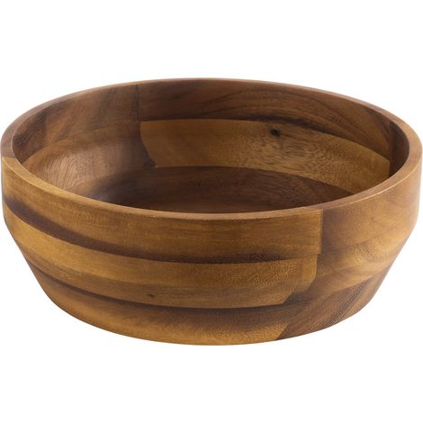 Bol en bois d'acacia pour collations, fruits, salade 25 x 8,50 cm (1/5)