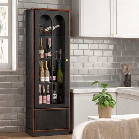 Armoire de rangement en acier 2 portes noir 76 x 30 x 78 cm (1/5)