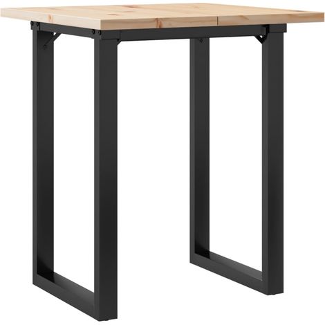 Maison Exclusive - Esstisch O-Gestell 60x60x75,5 cm Massivholz Ki