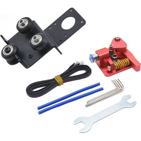 kit de support d'extrudeuse directe pour imprimante 3D avec poulies,filament flexible d'impression facile ¨¤ courroie de pour Ender-3,CR-10(Extrudeuse ¨¤ plaques directes-4 poulies) (1/5)