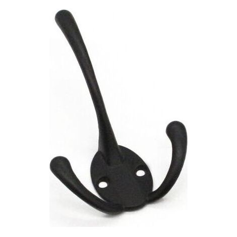 Crochets triangulaires élégants en alliage de zinc noir - Crochets triangulaires de luxe abordables pour chambre à coucher, cuisine, lot de 5, 161 × 69 mm (1/4)