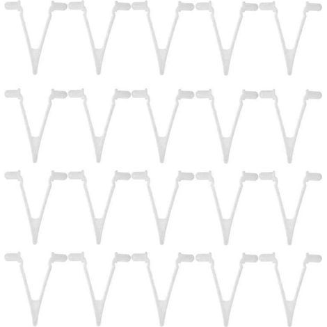 20 Clips de Fixation en V pour Pôle Télescopique d'Aspirateur de Piscine (1/5)