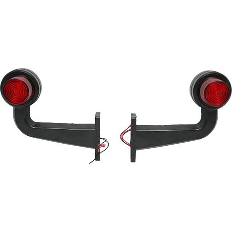 Set di luci di posizione laterali a LED con braccio 12-24V, rosso-bianco FR0157 Breckner Germany (1/5)