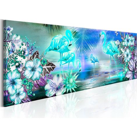 Quadro - Flamingoes by Night - 150x50 (1/4)