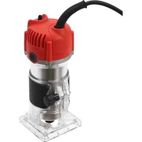 Router Tool, 220V Wood Palm Router Tool, 30000R/MIN Electric Hand Trimmer, Min Electric Wood Hand Trimmer Laminator DIY Carving Machine Woodworking Power Tool