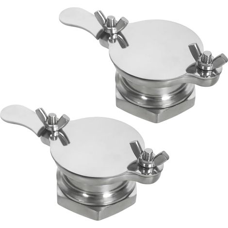Lot de 2 valves à miel, en acier inoxydable pour extracteur, robinet extracteur de miel, accessoires de valve à miel, outil d'apiculture pour équipement d'embouteillage, seau à miel