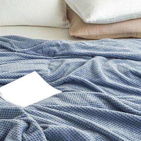 Couverture Rafraîchissante Été Légère pour Canapé Bureau - Couverture de Sieste Unique Froide