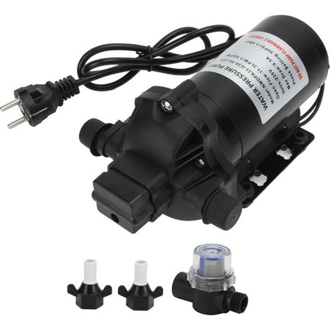 220V diaphragm water pressure pump, 11.3 lpm, 50psi, self-priming, for cars, motorhomes, yachts, caravans, marine boats (1/5)