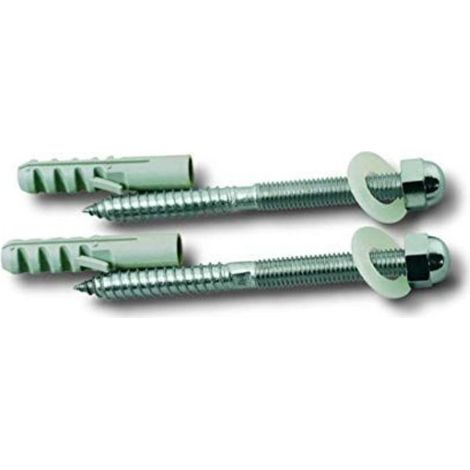 FPLUS juego 2 tornillos wc inox , Juego 2 tornillos verticales para la fijacion de WC en ACERO INOXIDABLE