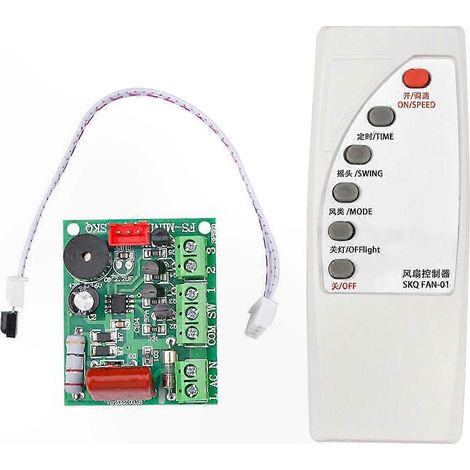Variateur de vitesse de ventilateur 100W, télécommande universelle 7-8m, carte de modification PC, contrôleur AC110-230V (1/5)