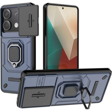 Étui avec béquille pour objectif de caméra Xiaomi Redmi Note 13 5G, bleu (1/5)