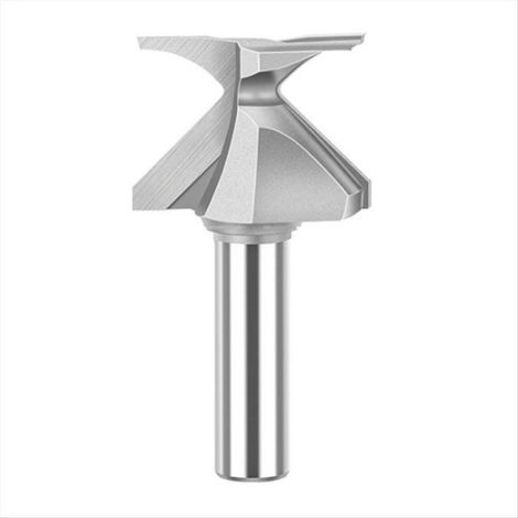 Fraise à Bois - Double Cannelure - Rayon R18 et R30 - Tige 12,7 mm (1/2 Pouces) - Pour Toupie - 1 Pièce (1/5)