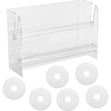 Organiseur autocollant en acrylique réglable à 7 compartiments pour usage au bureau (1/5)