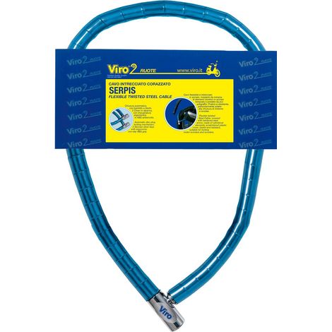 Cable de securite pour 2 roues Antivol tresse moto scooter velo 1 m VIRO
