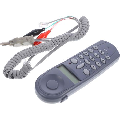 Testeur de Câble Téléphonique Robuste en Abs Ligne de Test, Accessoire Plug-and-play pour Bureau et Centre Commercial, Kit Complet 1 Set (1/5)