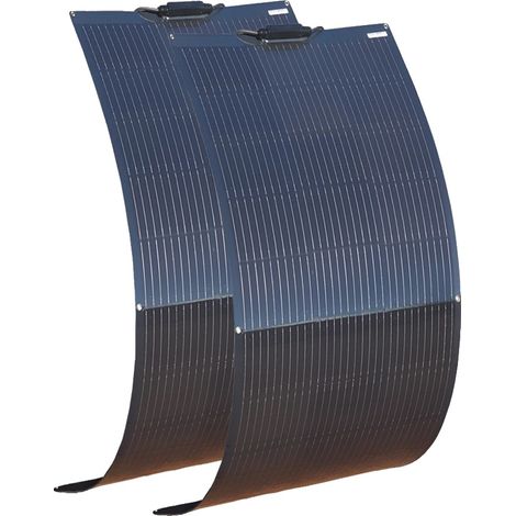 Pannello solare, design flessibile, compatibilità a doppia tensione, kit da 300 W (2 pezzi da 150 W) (1/2)