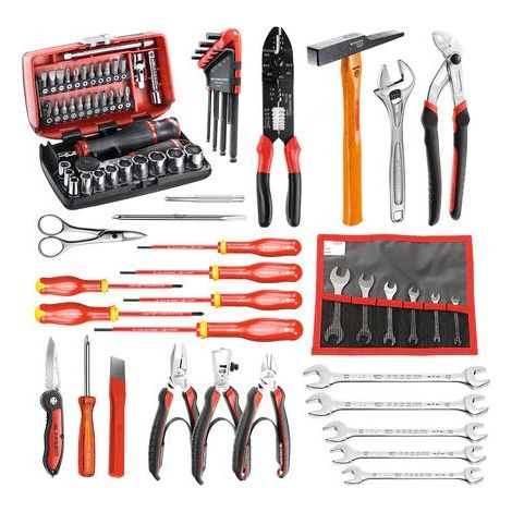Facom – Coffret multi-outils électricien 39 pièces – Outils métriques pour travaux électriques – Précision et durabilité