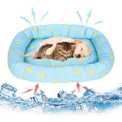 Tapis rafraîchissant pour chien, 45 x 40 cm, tapis rafraîchissant pour animaux de compagnie, matelas rafraîchissant auto-rafraîchissant pour l'été, matelas rafraîchissant en soie glacée Tapis pour chi (1/5)