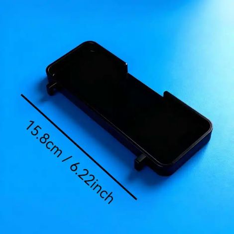 Étagère murale (noire) compatible avec le panneau perforé Skadis, support de rangement utilitaire pour établi ou garage, et porte-accessoires suspendus. (1/5)