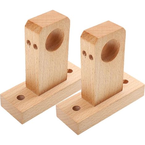 pices Support Mural pour Tringle Rideaux Bois Robuste et (1/5)
