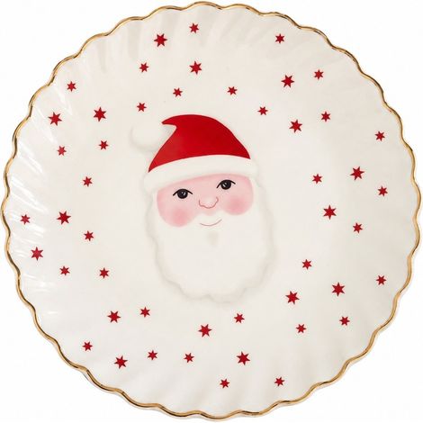 Assiette Père Noël en céramique, 15 x 1 cm ... (1/3)