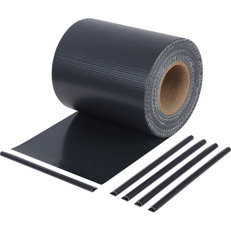 Woltu – Bande brise-vue en PVC 450g/m² – Rouleau occultant 19cm x 35m – Résistant aux UV et au vent – Installation facile avec 25 clips
