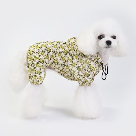 Imperméable pour chien, poncho transparent, vêtements imperméables, tenue ajustable, veste légère pour chien (taille S) (1/5)
