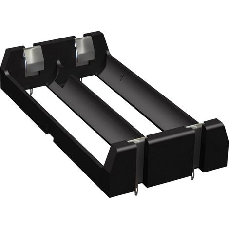 Keystone Electronics 1049 Batteriehalter 2x 18650 Durchsteckmontage THT (L x B x H) 77 x 40 x 15 mm
