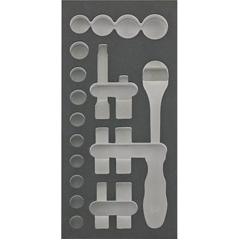 Fortis Werkzeugmodul 1/3 leer Steckschlüssel 1/2 (1/2)
