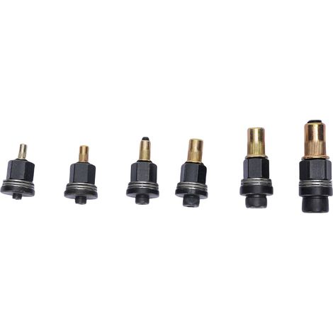 Jeu d'outils d'écrou à rivets M3 M4 M5 M6 M8 M10, tête de pistolet à main en acier au carbone pour meubles industriels à espace étroit 6 pièces (1/5)