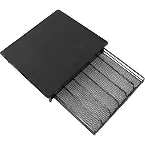 Tiroir de rangement pour capsules de café, capacité 36, porte-capsules en fer, tiroir pour la maison, le café, le bureau, noir (1/5)